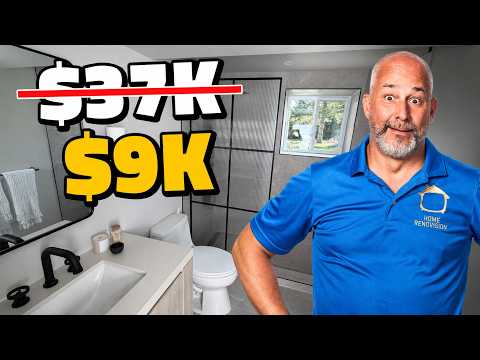 How I Renovated a $37K Bathroom for Just $9K
