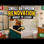 DIY Budget To Luxury Small Bathroom Renovation | Start To Finish
