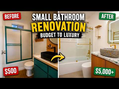 DIY Budget To Luxury Small Bathroom Renovation | Start To Finish